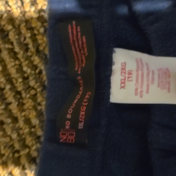 No boundries navy sweat shorts lounge with rainbow stripe plus - Picture 2 of 4